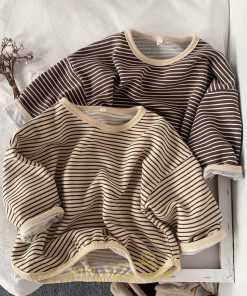 衣装 服 | 子供服服 子ども服 こども服 キッズ服 Tシャツ 長袖 女の子 男の子 ガールズ ボーイズ ジュニア キッズ 冬 秋 子ども ボーダー柄 かわいい 上質