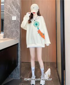 パーカー | トレーナー レディース 大きいサイズ 韓国 長袖 重ね着風 スウェット トップス 秋 冬 レイヤード風 切り替え 快適 楽ちん 着痩せ 秋服 重ね着 大人 送料無料