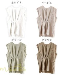 ｔシャツ・カットソー | Tシャツ ノースリーブ トップス 夏新作 レディース 夏 夏服 カットソー プルオーバー タンクトップ ゆったり 無地 40代 20代 30代 ギャザー 50代