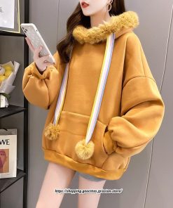 パーカー | レディース 裏ボア 裏起毛 防寒 フード付き スウェット トップス 秋 冬 あったか ゆったり 韓国風 カジュアル 体型カバー 暖かい 安い