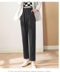 スラックス | スラックスパンツ レディース 九分丈 通勤 ストレートズボン ボトムス ビジネス おしゃれ オフィス フォーマル 美脚 ハイウエスト OL 着痩せ 就職