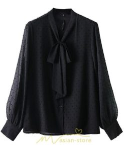 シャツ・ブラウス | シャツ ブラウス 秋冬 レディース スカーフタイ きれいめ フォーマル 春 長袖 無地 シンプル カジュアル 上品 通勤 お出かけ エレガント フェミニン オフィス