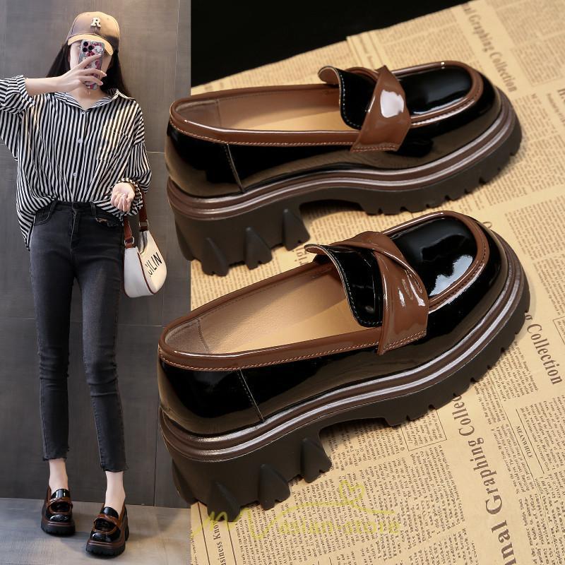 ローファー | 厚底 靴 オフィス 学生 通勤 通学 カジュアル パンプス 太ヒール 春 夏 秋 冬 学生靴 送料無料 コンフォート 学校 フォーマル 疲れにくい 痛くない