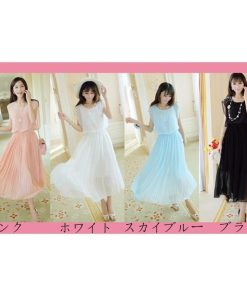 マキシ | プリーツワンピース 半袖ワンピース 夏物 無地 フレアワンピース 可愛い お呼ばれワンピース パーティー ミモレ丈 20代30代40代 女っぽい ロング フェミニン