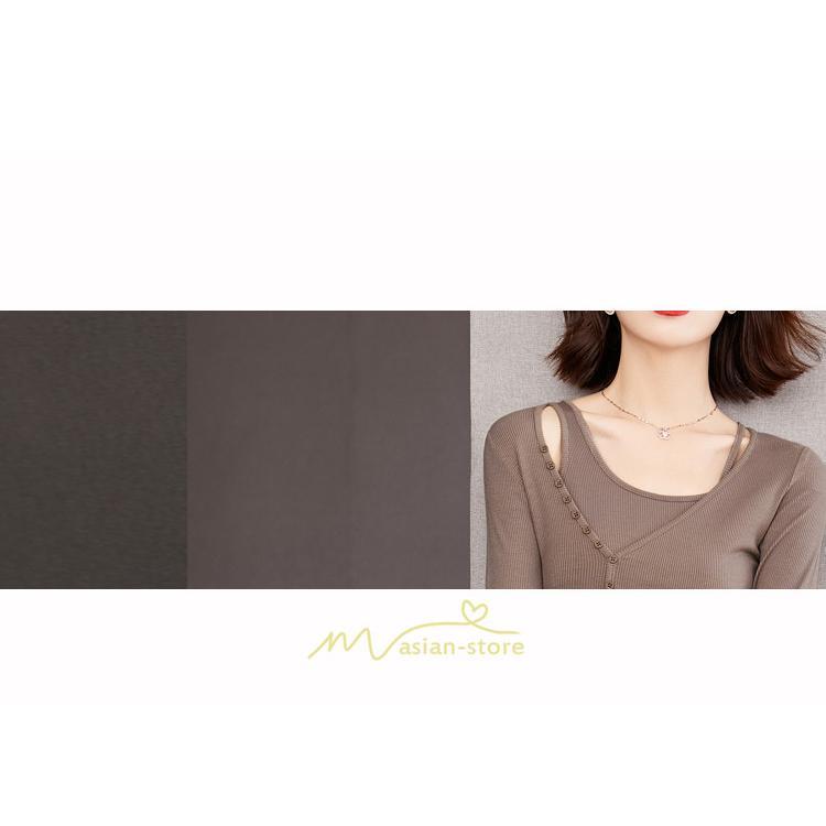 シャツ・ブラウス | ブラウス Tシャツ レディース 長袖 細身 フォーマル オフィス タイト きれいめ 春夏秋 トップス 送料無料 SNS映え 可愛い 着痩せ おしゃれ