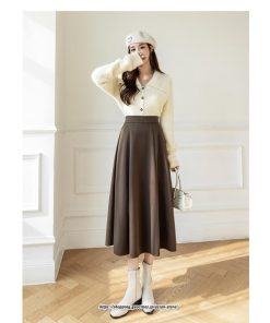 スカート | ロング秋 冬 レディース ボトムス ロング Aライン防寒 あったか 冬 暖か あたたか 秋冬 厚手 40代 30代 ラシャ 送料無料 50代