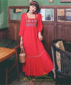 マキシ | 長袖ワンピース レディース 夏秋 コットン 10代 20代 30代 40代 50代 マキシワンピース ロングワンピース おしゃれ 着痩せ 大人可愛い 綺麗 かわいい