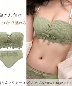 キャミソール | ブラトップ ランジェリー チューブトップ ノンワイヤー ショーツ ブラジャー 下着セット セット ベアトップ