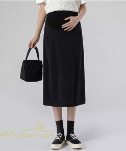 スカート | マタニティ妊婦妊娠タイト産前産後 マタニティウエア 春 夏 ひざ下丈 ゆったり カジュアル マタニティ ウエスト調整 妊婦服 無地
