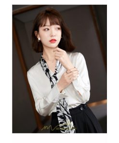 シャツ・ブラウス | シャツ ブラウス 秋冬 レディース スカーフタイ きれいめ フォーマル 春 長袖 白 通勤 OL フェミニン 上品 ゆったり エレガント ビジネス 2022新作