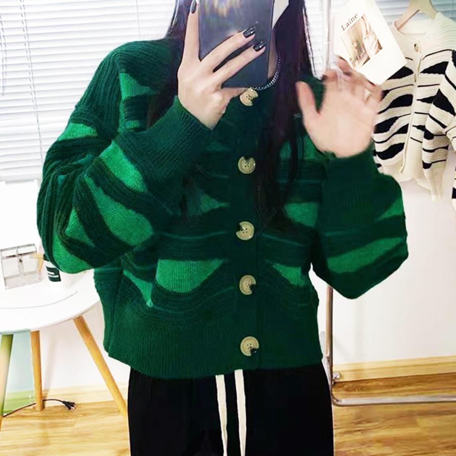 ニット・セーター | ニットカーディガン 秋冬レディース 配色