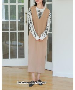 マキシ | ロングワンピース ワンピース レディース タンクワンピース ライトコーデュロイ ジャンパースカート 大人 シンプル 可愛い 春 重ね着 秋冬 40代 30代 ミモレ丈