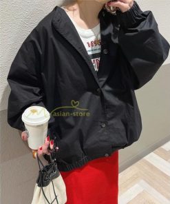 コート・ジャケット | ジャケット レディース アウター 長袖 ブルゾン ノーカラージャケット トップス 大人 無地 20代30代 ゆったり 秋冬 お尻も隠れる着丈 羽織り コート 40代50代