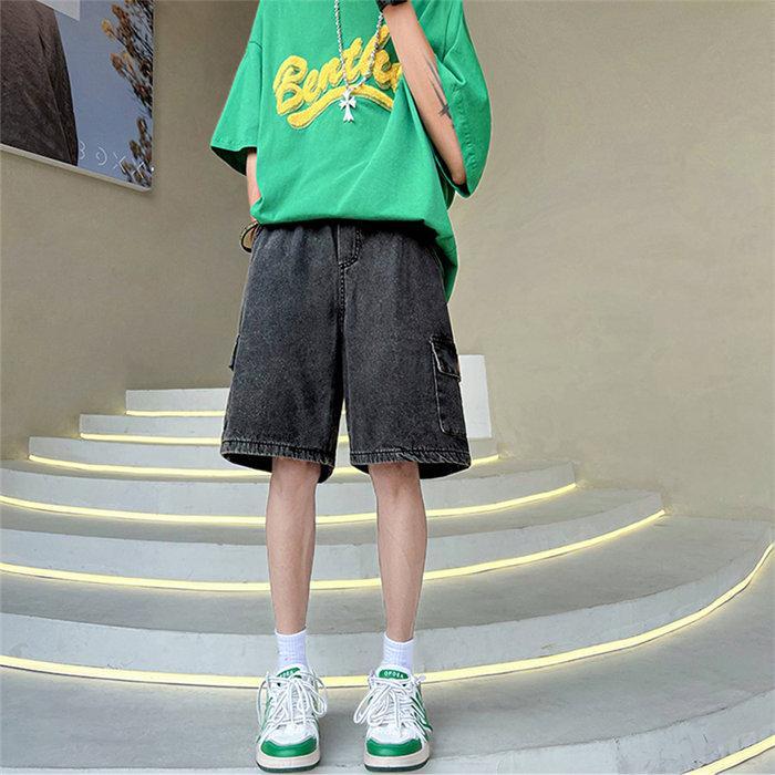 ハーフパンツ ショート | 夏パンツ デニム メンズ サマーパンツ パンツ ワイドパンツ シンプル ウエストゴム 20代 30代 お出かけ ハーフパンツ ジーパン 夏新作 ショートパンツ ジーンズ