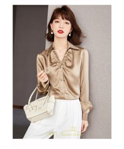 シャツ・ブラウス | ブラウス シャツ レディース トップス フォーマル ｖネック オフィス カジュアル 長袖 あったか 入学式 入園式 卒業式 卒園式 結婚式 母 冬 秋 春 通勤 ママ