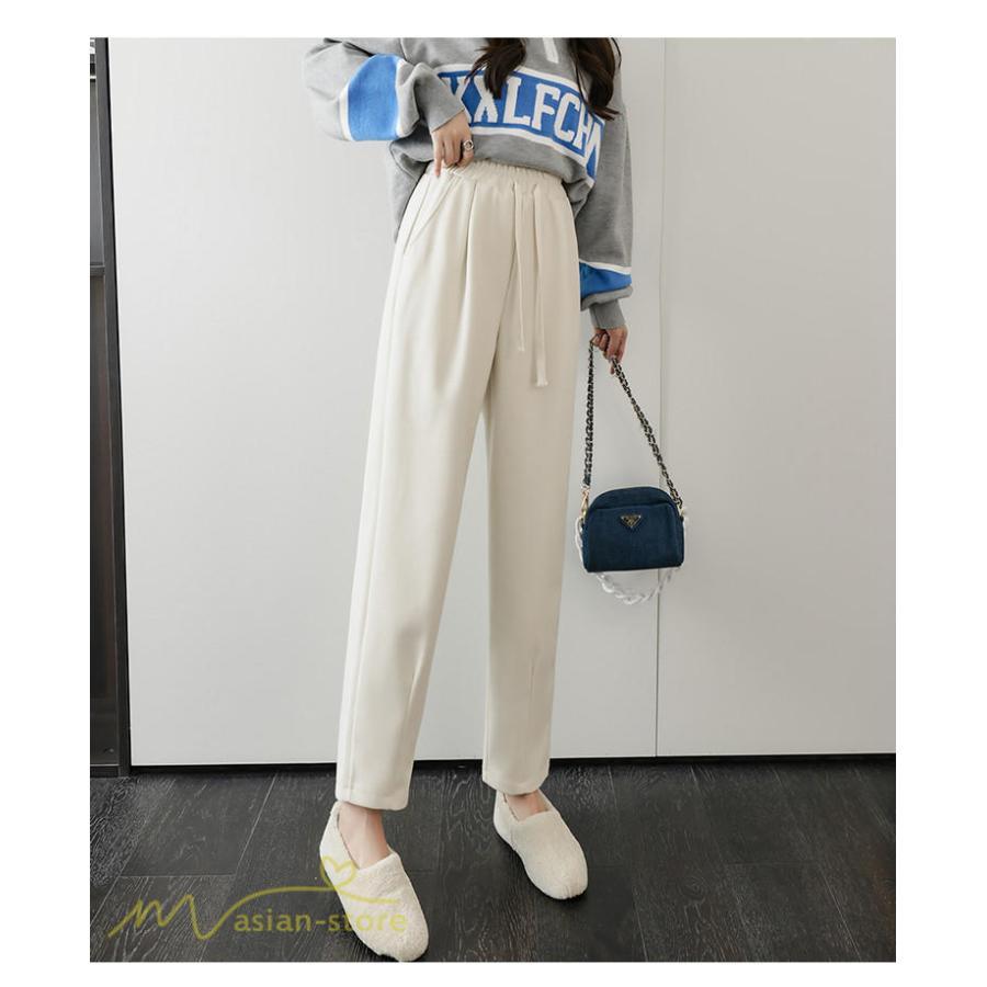 チノ・テーパード・ジョガー・スキニーパン | パンツ レディース テーパードパンツ 秋 冬 新作 ビジネスパンツ ロング丈 ラシャ 秋冬コーデ ウエストゴム カジュアル スウェットパンツ 着痩せ 通勤 通学