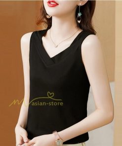 キャミソール タンクトップ | トップス タンクトップ レディース ノースリーブ Vネック Vネックタンク コットン 20代30代40代50代 ママ 母 快適 お出かけ カシュクール インナー カジュアル