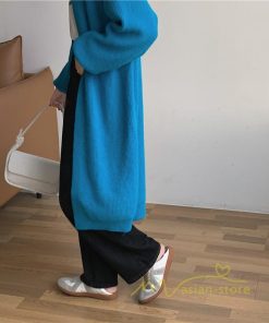 カーディガン | ロングニット2022秋冬 レディース アウター パフスリーブ 羽織り 長袖 ニット 20代40代 ニットカーデ 通学通勤 大人 セーター