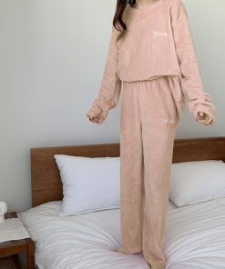 インナー・ルームウェア | フリースパジャマ上下セットレディース