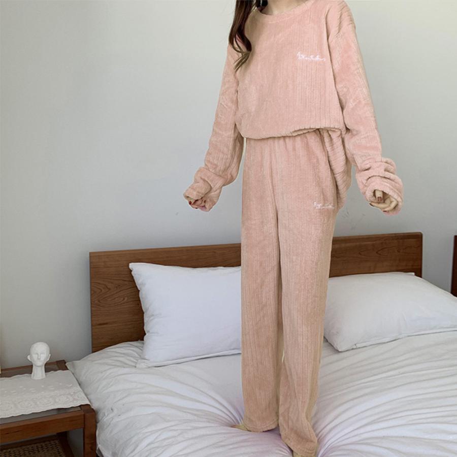 インナー・ルームウェア | フリースパジャマ上下セットレディース