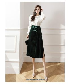 スカート | ロングレディース ロング丈 スウェット オシャレ スリット キレイめ 着痩せ 大人フェミニン 2022 新作 通勤 30代 50代 20代 通学 40代