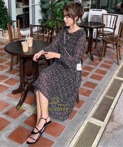 マキシ | ワンピース レディース 大人 ワンピ 花柄 夏秋 Vネック カジュアルワンピ 着やせ きれいめ ミモレ丈 カジュアル エレガント お出かけ 20代30代40代 通勤通学