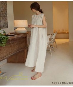 ノースリーブ | ワンピース レディース 40代 マキシワンピース 無地 ロングワンピース 着回し 着痩せ きれいめ ゆったり 40代 20代 体型カバー 30代 送料無料