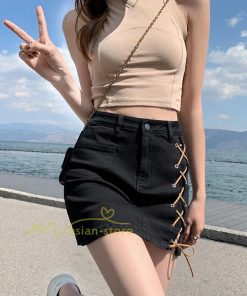 ショートパンツ | スカート風レディースデニムショーパン ハイウエスト 短パン 20代30代40代 カジュアル 通勤通学