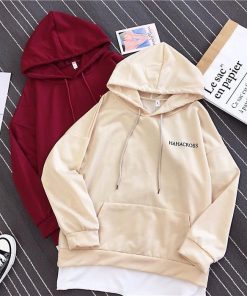 パーカー ジャケット コート | パーカー レディース 春物 重ね着風 フェイク レイヤード 長袖 フード付き プルオーバー カワイイ パーカ 20代30代 カジュアル