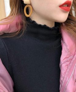 ニット・セーター | 裏起毛ハイネックニットトップスレディース