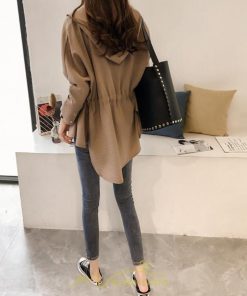 コート・ジャケット | ジャケット レディース 春 50代 40代 30代 20代 秋 カジュアル フード付き 春秋コート ロングコート 無地 コート コーデ 長袖 秋服 お洒落 秋 ロング丈