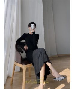 ニットワンピース | レディース 冬 きれいめ ニットフレア ロング おしゃれ マーメイド 秋冬 送料無料 おしゃれ 20代30代40代50代 デート 通勤 可愛い