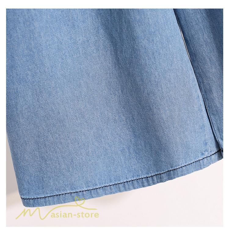 ジーンズ、デニム | ワイドパンツ レディース ガウチョパンツ デニム ゆったり デニムパンツ ジーンズ ジーパン 薄手 春秋コーデ 大きいサイズ ひも付き 女性着 日常感 上品 着回し