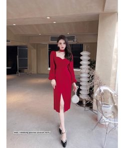 タイト | セクシーワンピース 二次会ワンピース 上品 高級感 ワンピース 長袖 タイトワンピース スリム 美ライン スリット お呼ばれワンピース 結婚式 オフィス 通勤