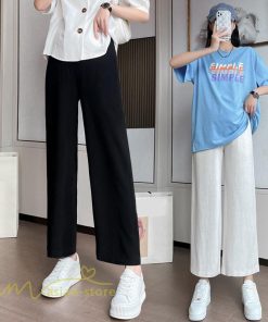 パンツ レギンス | ワイドパンツ マタニティウェア 妊婦服 パンツ 着痩せ 無地 マタニティパンツ おしゃれ 上品 春 夏 ウエスト調整 マタニティパンツ 産前 お出かけ カジュアル