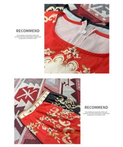 ミニ丈 | ワンピース 長袖 膝上 ひざ上 夏 秋 きれいめ レディース 大人 カジュアル かわいい 上品 リゾート お出かけ ワンピ 小柄 赤 黒 花柄 低身長 二色展開