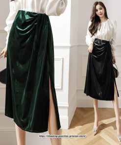 スカート | ロングレディース ロング丈 スウェット オシャレ スリット キレイめ 着痩せ 大人フェミニン 2022 新作 通勤 30代 50代 20代 通学 40代