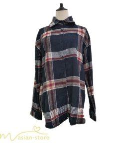 シャツ・ブラウス | チェックシャツ 裏起毛 厚手 レディース シャツ ミドル丈 シャツジャケット アウター 長袖 暖かい トップス 秋冬 ゆったり チュニック丈 チェック柄 20代 大人