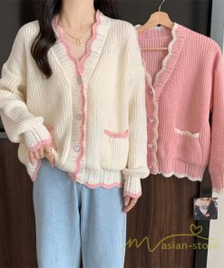 カーディガン | 2022秋冬ニットアウター レディース ニットニット セーター 長袖 羽織り フロントボタン 可愛い トップス 20代40代 通学通勤