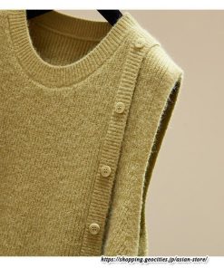 ベスト | ニットレディース トップス Uネック タンクトップ ノースリーブ 袖なし インナー ニット 女ニット セーター 20代30代 レイヤード風 重ね着風