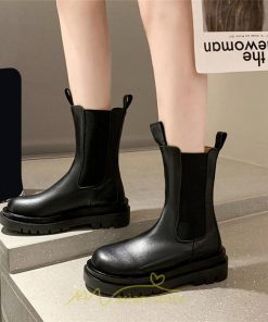 ミドルブーツ | ブーツ レディース グランドトゥ サイドゴア 裏起毛 痛くない 履きやすい 柔らかい 滑らない 通勤 通学 オフィス 美脚 2022新作 OL アウトドア