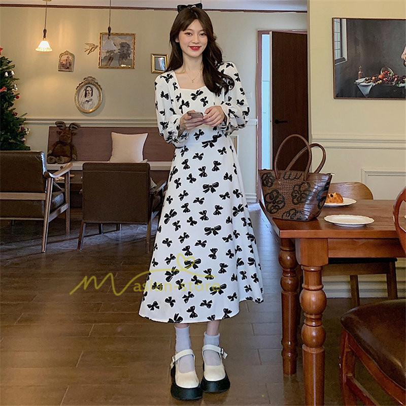 マキシ | 新作 ワンピース レディース ロング 膝丈 婦人服 無地 ロングワンピース おしゃれ 可愛い 長袖 春秋 20代30代40代 着痩せ 着回し カジュアル 夏物 お出かけ