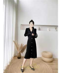 ニットワンピース | レディース ワンピース 冬 長袖 秋冬 ニット 20代 30代 40代 50代 Vネック かわいい おしゃれ 大人可愛い 着痩せ 綺麗