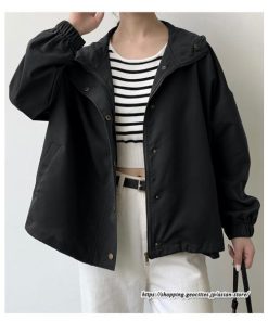 コート・ジャケット | ジャケット レディース ブルゾン ライトブルゾン アウター ライトアウター 秋物 パーカー パーカージャケット スポーティ フード付き 20代30代 カジュアル