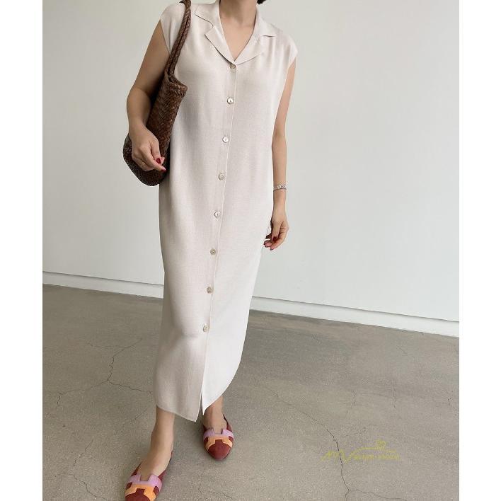 ノースリーブ | ワンピース 夏 春 レディース カジュアル 30代 20代 ロング かわいい マキシ 無地 マキシワンピース ワンピ マキシワンピ 春夏 シンプル ボタン