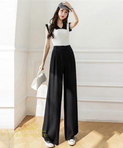 ワイドパンツ | レディース ゆったり おしゃれ ロングパンツ カジュアルパンツ 無地 きれいめ レディース 夏新作 ストレッチ ボトムス ひんやりパンツ ズボン
