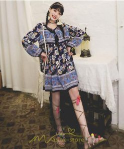 ミニ丈 | ワンピース レディース ワンピース長袖 夏秋ワンピ きれいめ 大人 森ガール 膝上 リゾート 花柄 おしゃれ デート 通勤 可愛い お呼ばれ シフォン