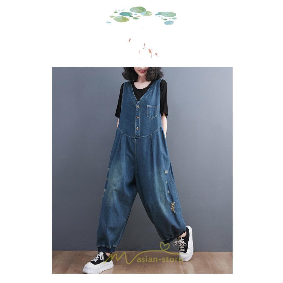 オーバーオール サロペット | サロペット オールインワン レディース 春 デニム オーバーオール おしゃれ パンツ サルエル 体型カバー マタニティ カジュアル 大人 お出かけ 2022新作 秋 人気