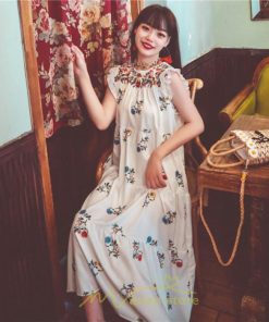 マキシ | ワンピース 夏 レディース リゾートワンピ ロングワンピース きれいめ 夏ワンピ エスニック 花柄 ノースリーブ 海外旅行 レトロ 夏服 ロング サマーワンピース