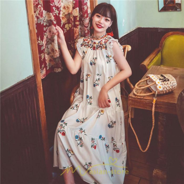 マキシ | ワンピース 夏 レディース リゾートワンピ ロングワンピース きれいめ 夏ワンピ エスニック 花柄 ノースリーブ 海外旅行 レトロ 夏服 ロング サマーワンピース